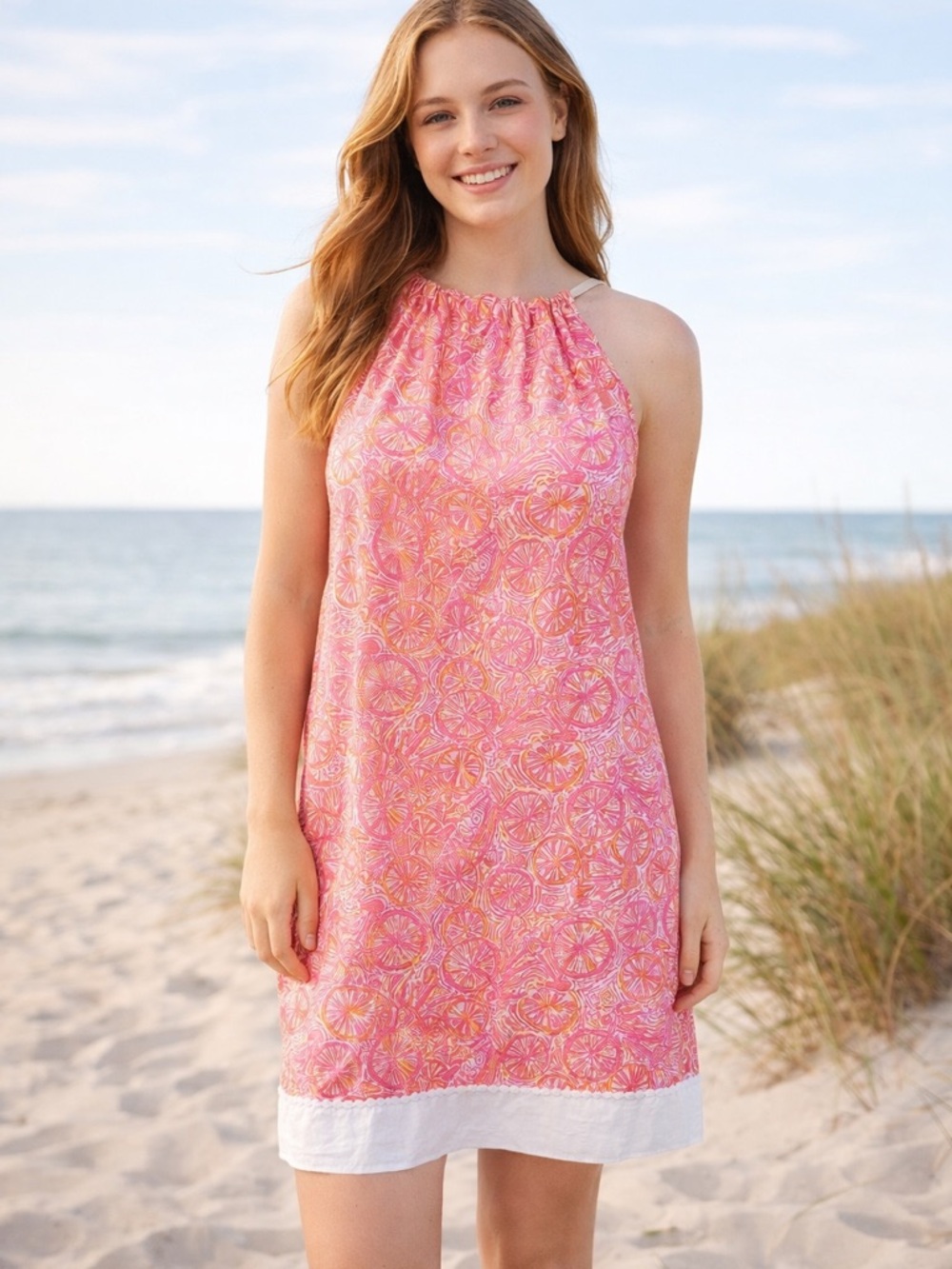 Lilly Pulitzer Halter Shift Dress Size Girls 14 Colorful Preppy